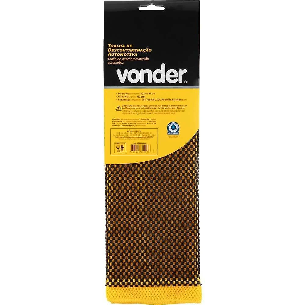 Toalha De Descontaminação Automotiva Vonder