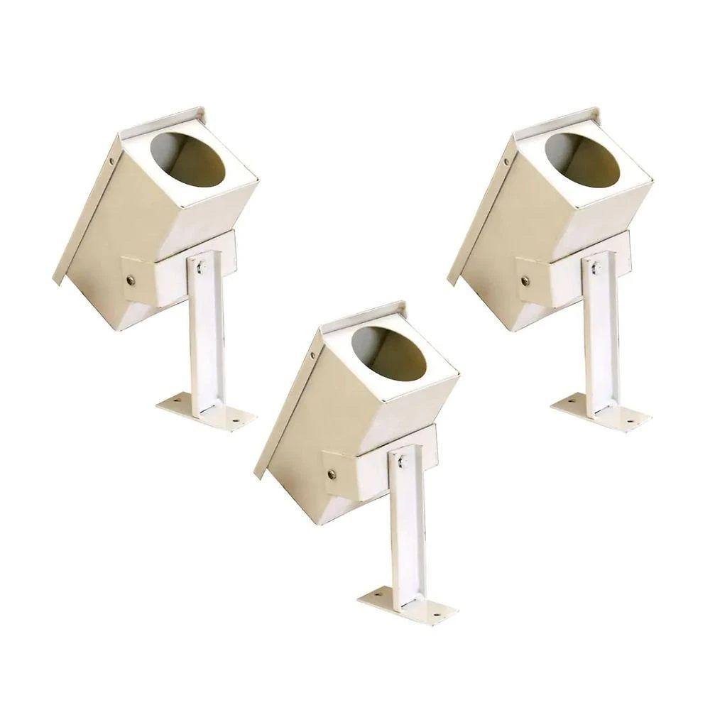Kit 3 Proteções Câmera Bullet Brassol KIT-3UND-047-BS Chapa de Aço Branco