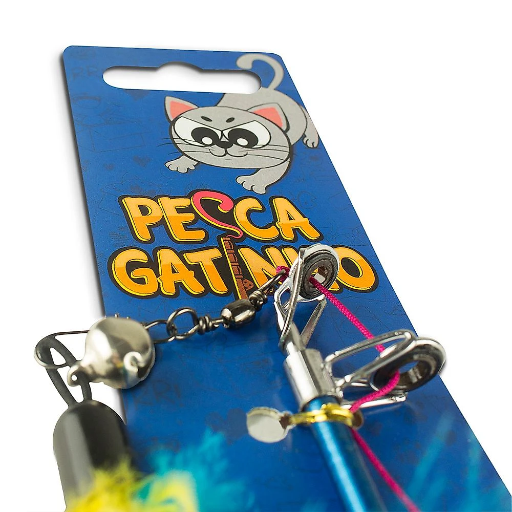 Brinquedo CatMyPet Varinha Pesca Gatinho - Tam. Único