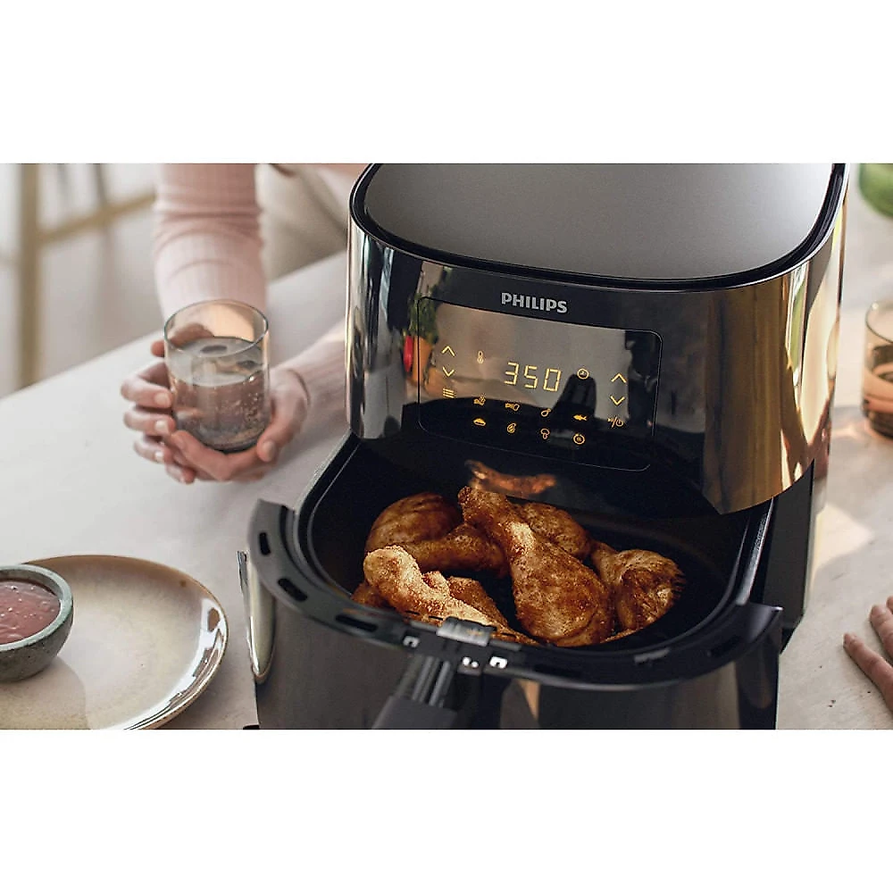 Philips Fritadeira Elétrica AirFryer 6L com Painel de Controle Digital 110V1800W Preta