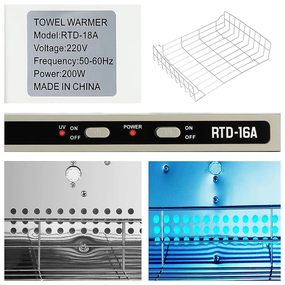 Aquecedor de Toalha Elétrico para Barbearia e Salão de Beleza 32L, 110V, Artist Hand, Branco