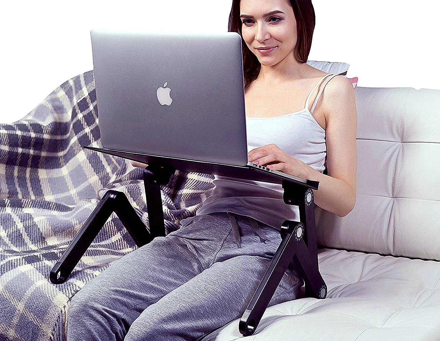 Suporte Ergonômico WorkEZ Ajustável Dobrável 2840Cm Preto