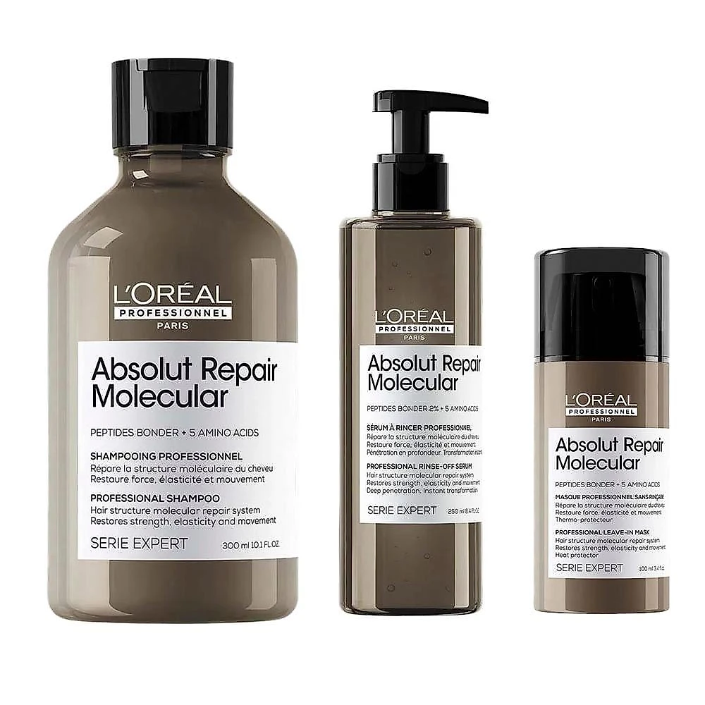 L'oreal professionnel absolut repair molecular kit – shampoo + leave-in + sérum