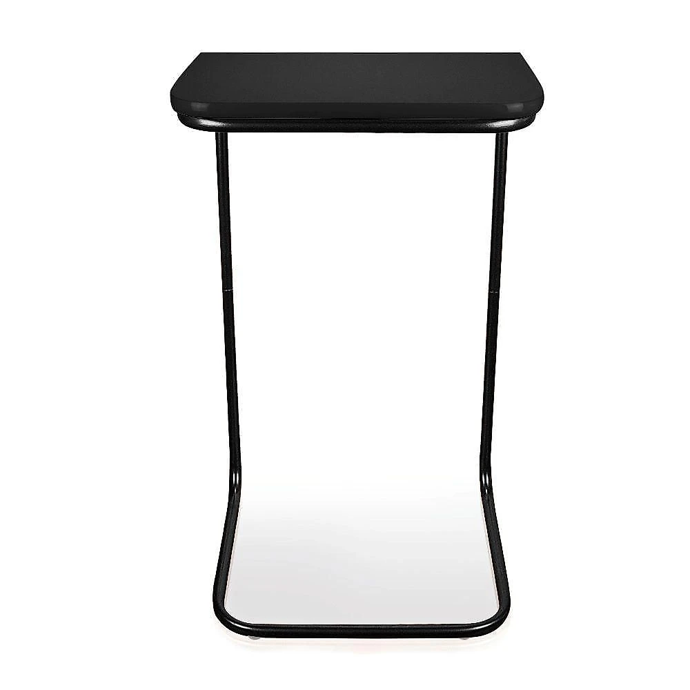 Mesa Lateral Tampo Multiuso Para Sofá Base Preto J01 - D'rossi Preto