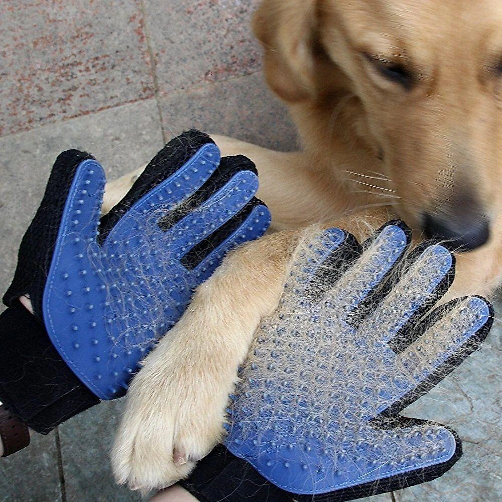 Luva Massageadora de Pelos Shopmix para Cães e Gatos Silicone Tamanho Único