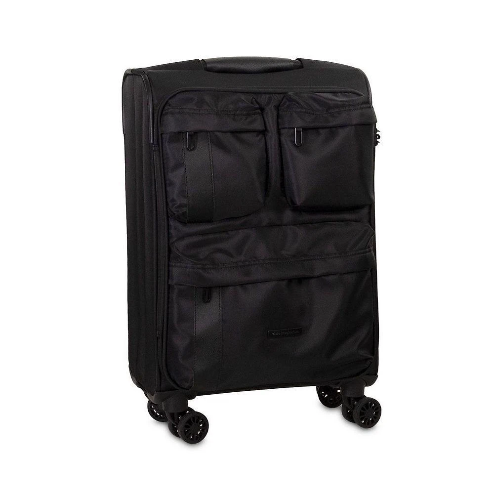 Mala de Viagem de Bordo 10 kg Poliéster Resistente à Água com Rodas 360º Cadeado TSA Mala de Viagem