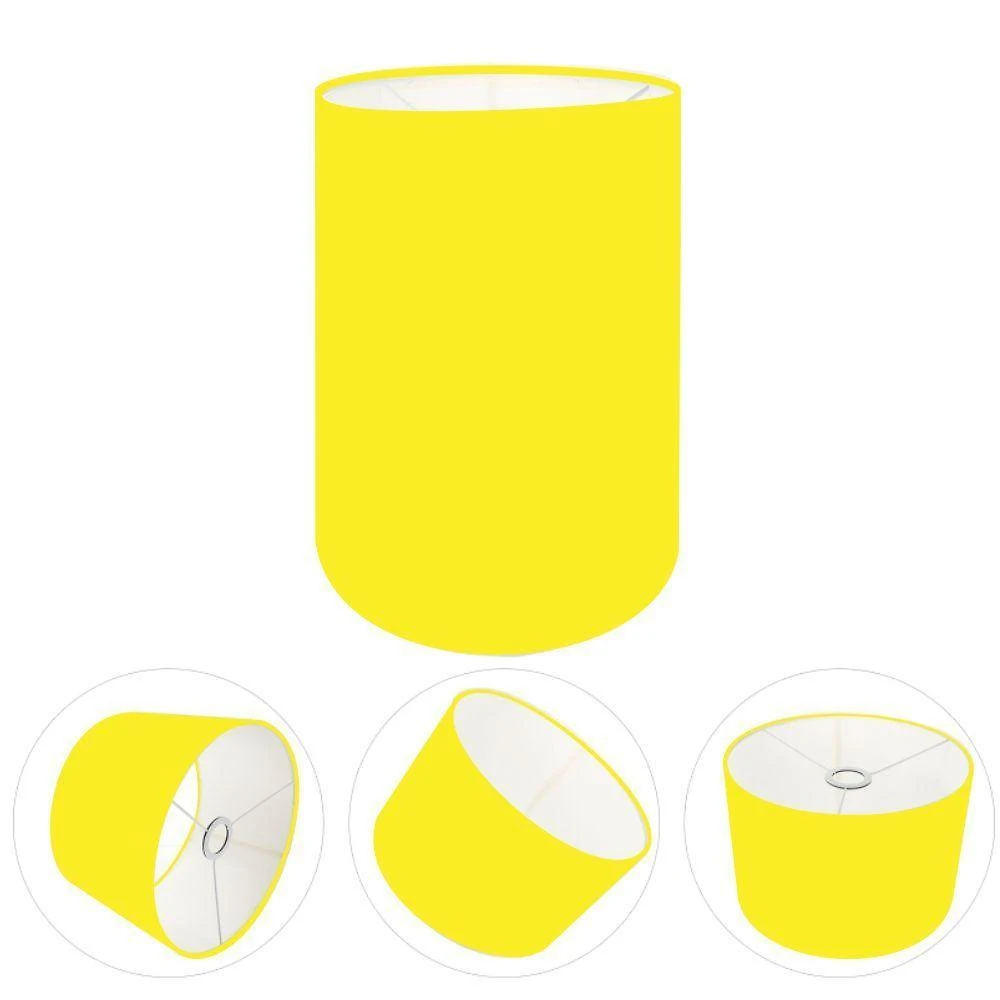 Cúpula Abajur Cilíndrica Cp-7006 ø18x25cm Amarelo
