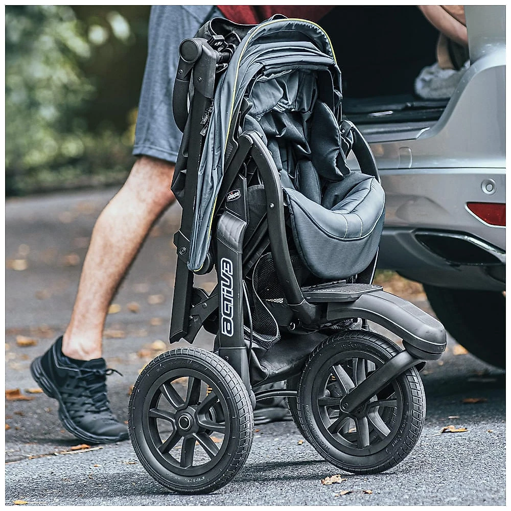 Carrinho de Bebê com Cadeira para Carro Chicco Activ3, Preto Solar