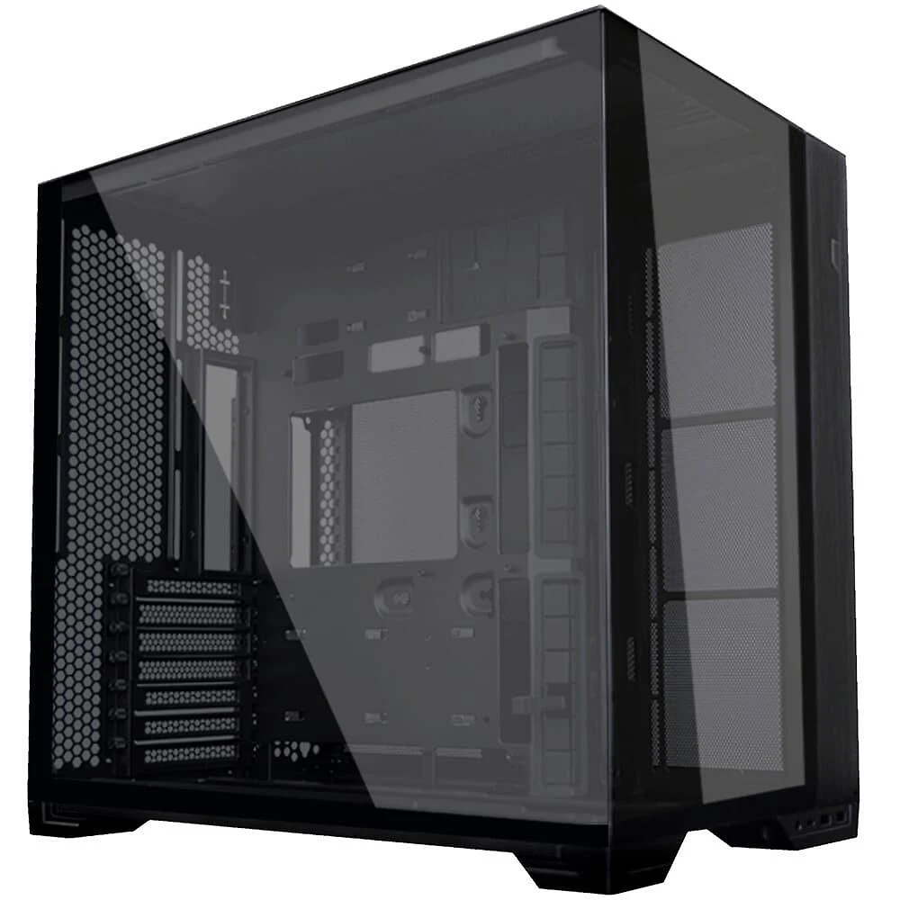 Miniatura Gabinete Gamer Lian Li O11 Vision Compact, E-ATX, Lateral em Vidro Temperado, Sem FANs, Preto - O11VPX-M BLACK