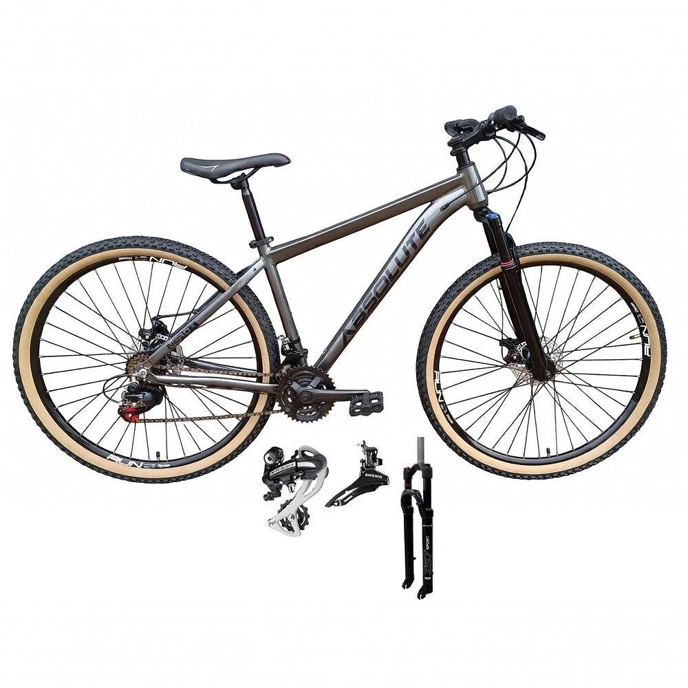 Bicicleta Nero 5 Mountain Bike Aro 29 Alumínio 24V Absolute Câmbio Shimano Grafite