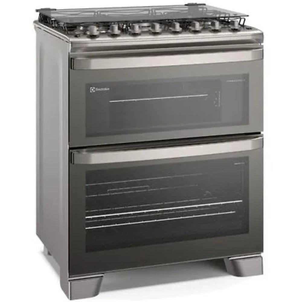 Fogão Electrolux 5 Bocas FE5DC Duplo Forno Perfectcook360 Cinza 110V