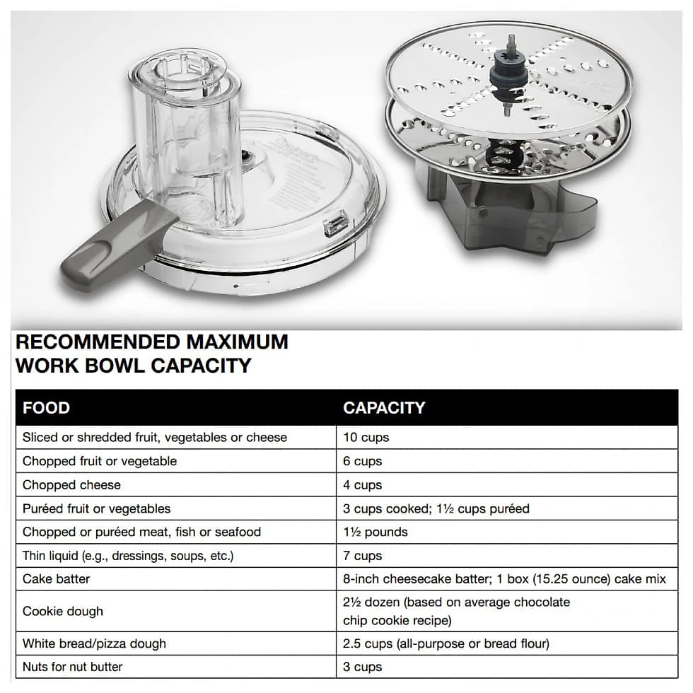Cuisinart FP110AG Processador de Alimentos Multifuncional 2.4L, 110V 950W, Cinza