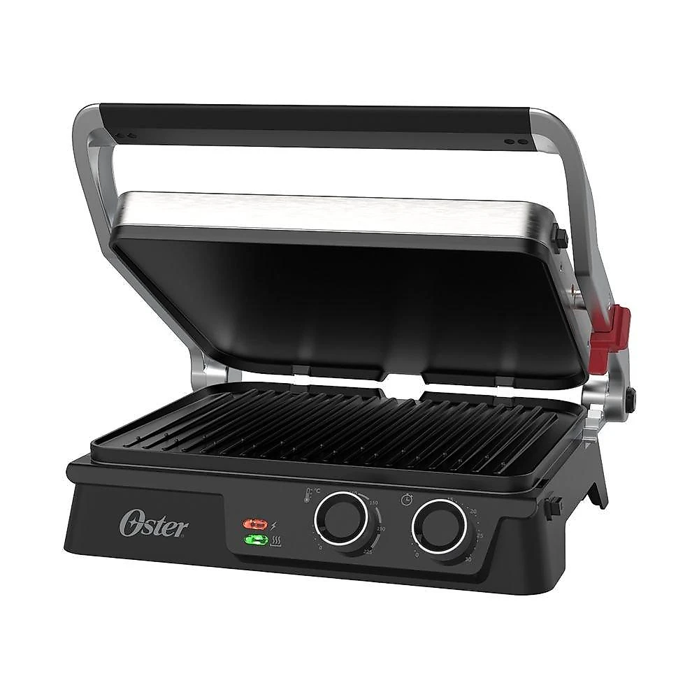 GRILL ELETRICO TIMER CONTROL 2 EM 1 220V NEU OSTER INOX