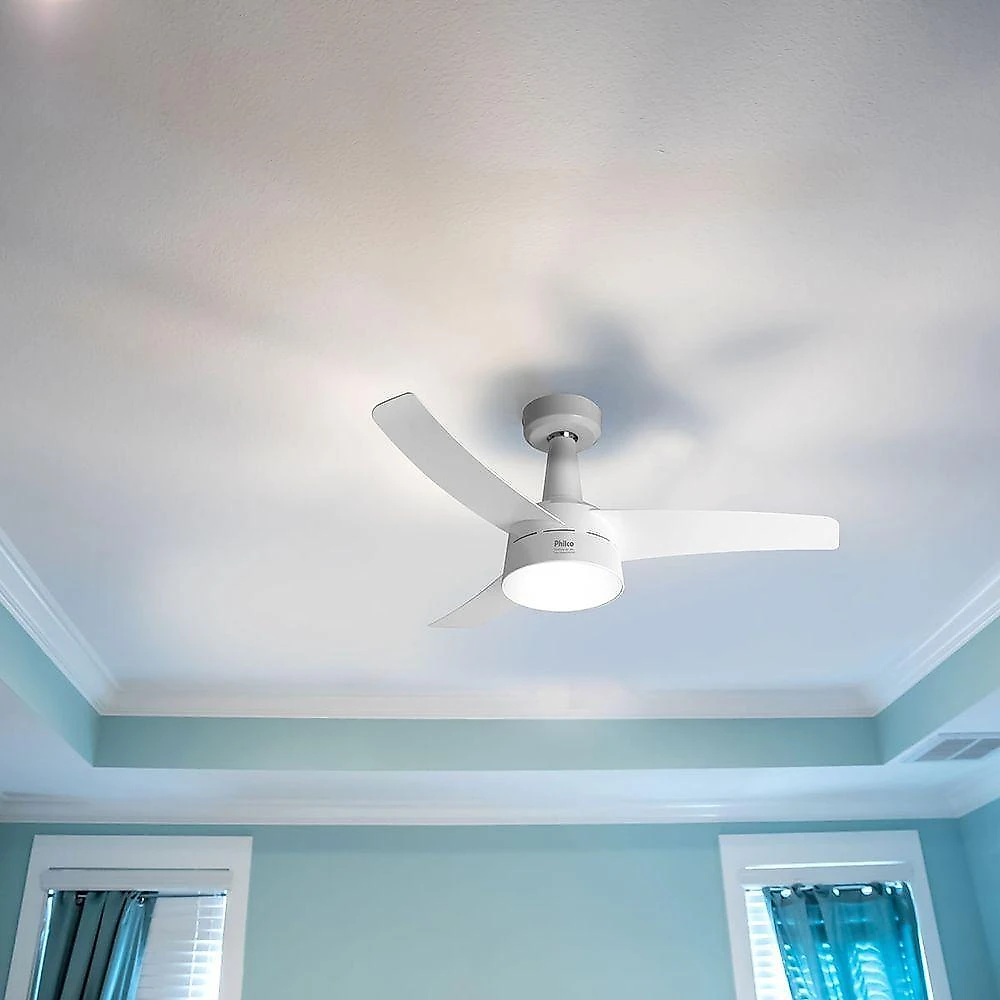 Ventilador de teto philco 145w 3 velocidades branco pvt07b 110v