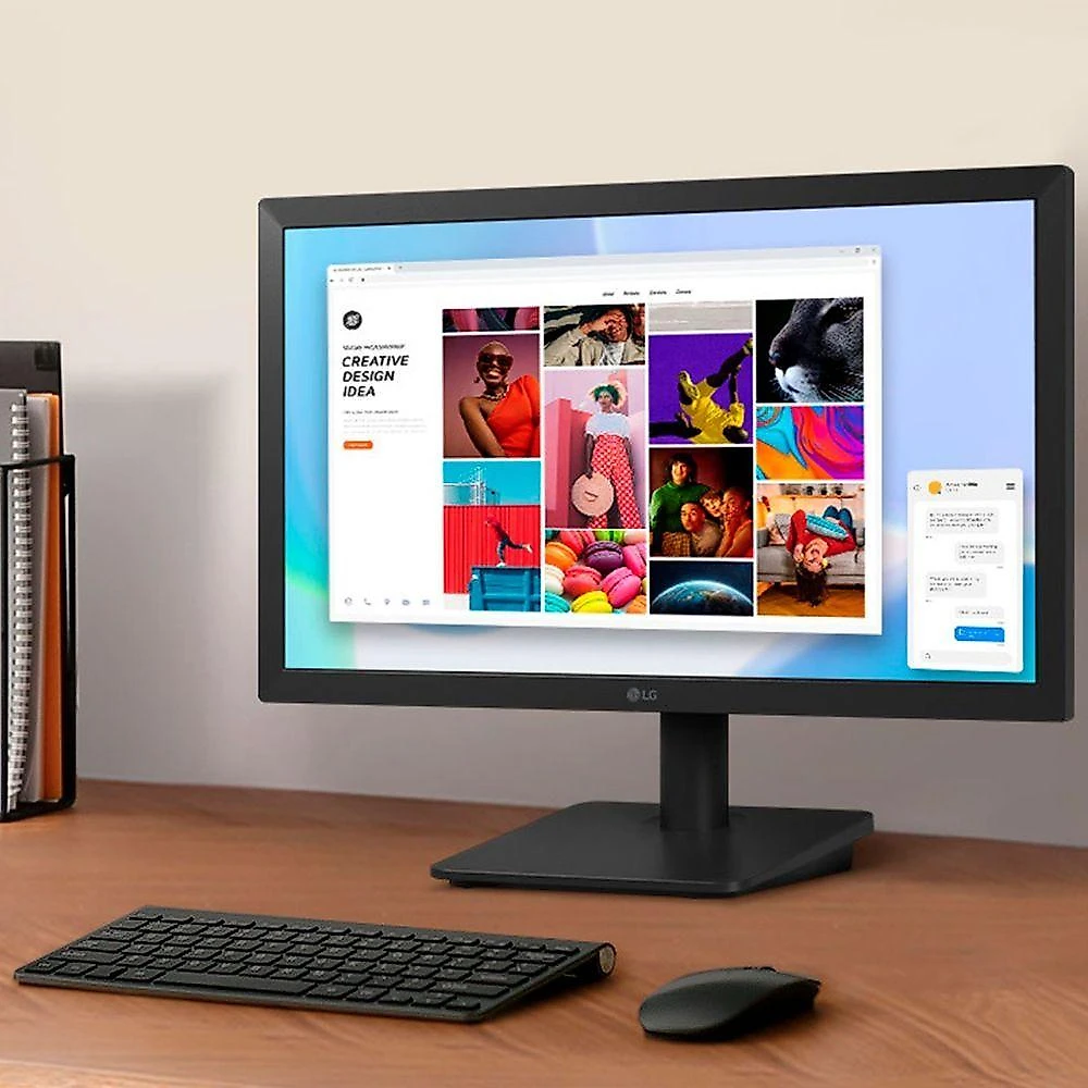 Monitor LED 20U401A-B 19,5" 1600x900 HD+ TN 75Hz com HDMI e VESA LG