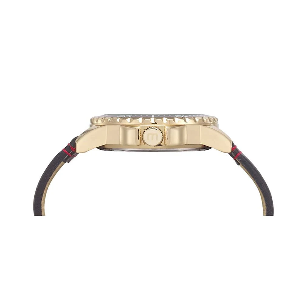 Miniatura Kit Relógio Masculino Casual Dourado Com Fone Bluetooth