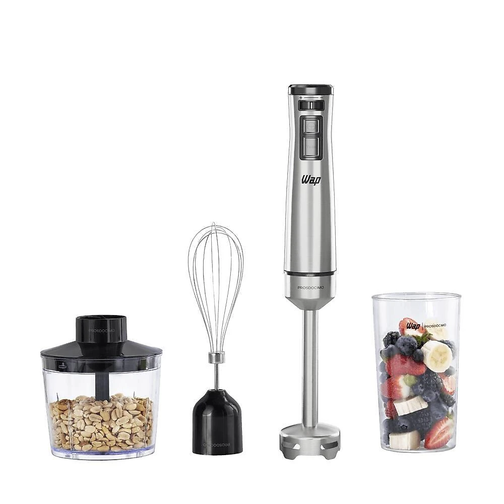 Mixer 3 em 1 WAP WM1 600W Velocidade Variavel Turbo Inox Prosdocimo Cinza 110V