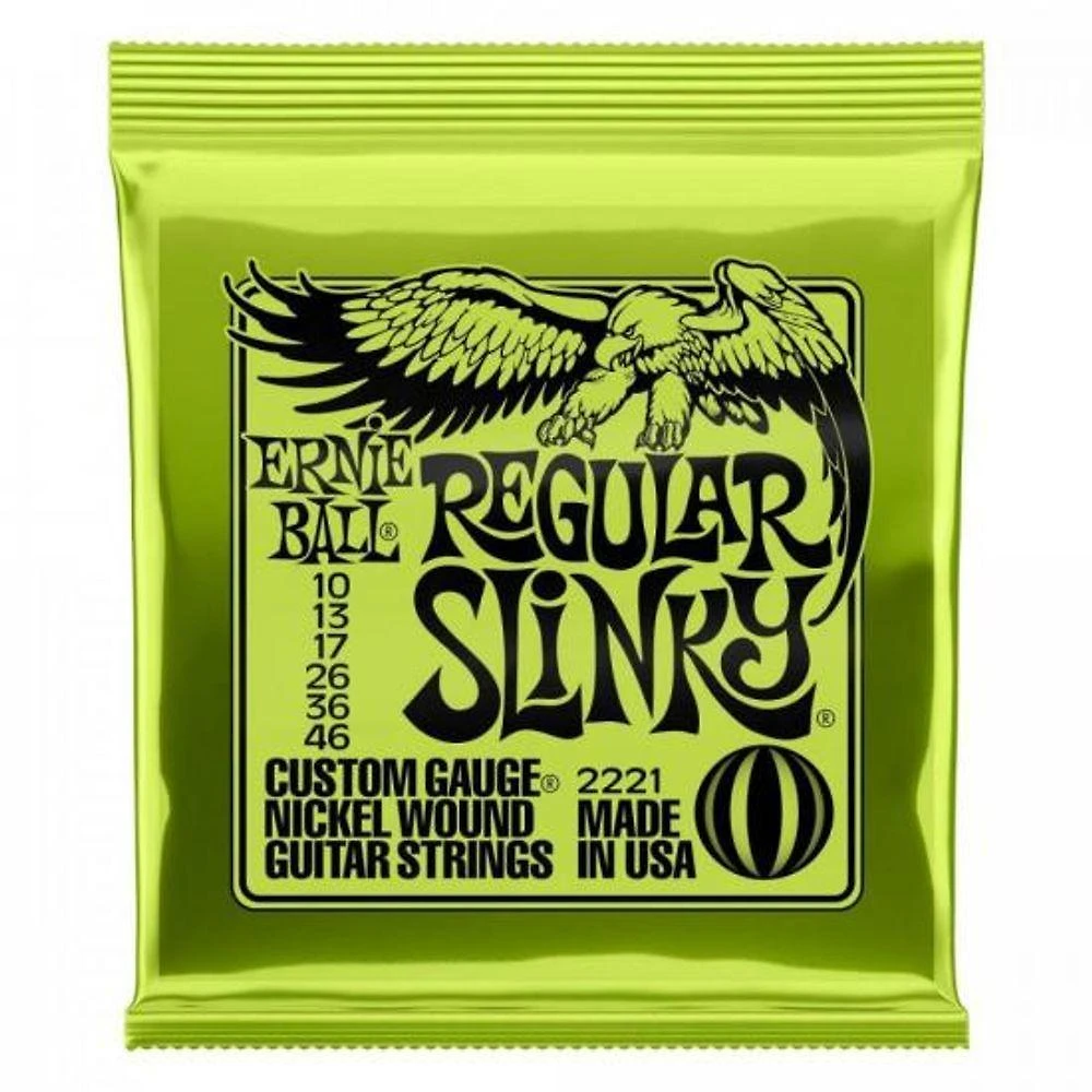 Encordoamento Para Guitarra 0.10 Niquel Regular Slinky 2221 Ernie Ball [f002]