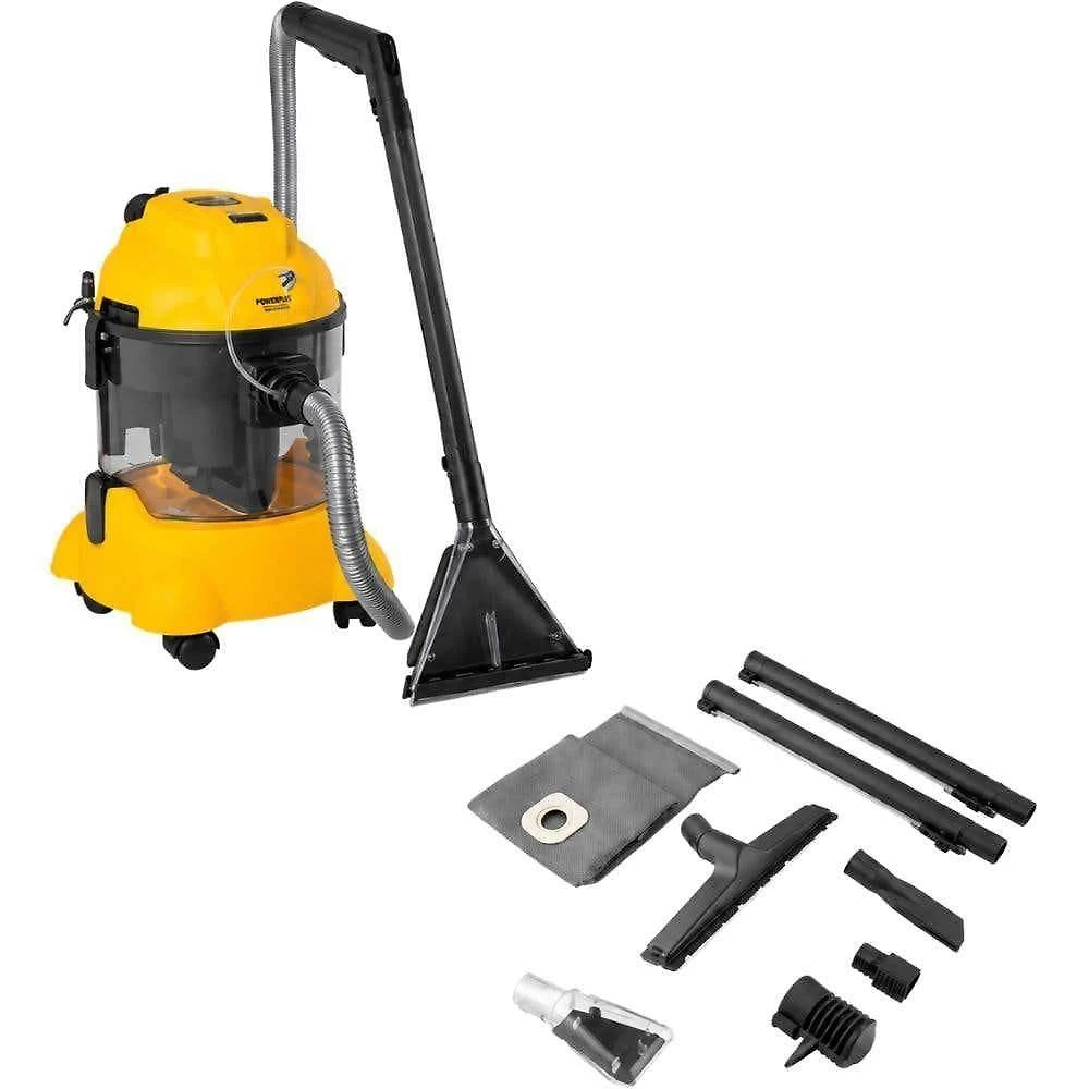 Aspirador e Extrator para Sólidos e Líquidos Portátil Vonder ELV1300 1300W 10L Amarelo 110V