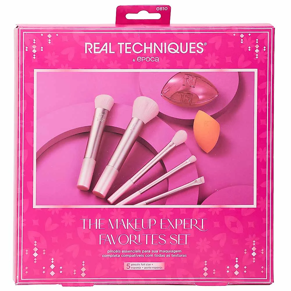 Kit de Pincéis Real Techniques + Época Cosméticos - The Makeup Expert Favorites Kit