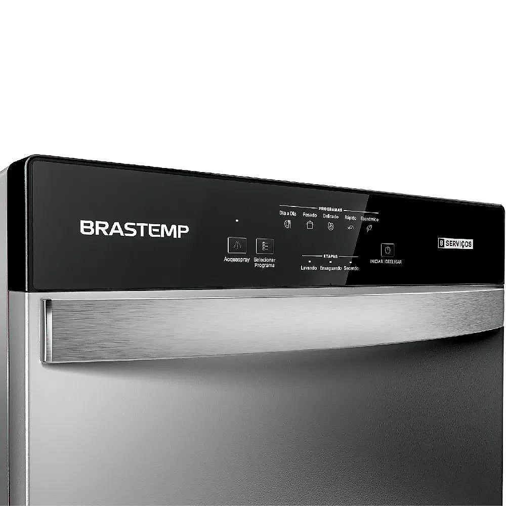 Lava Louças 8 Serviços Brastemp Prata 110v Blf08bsana 110V