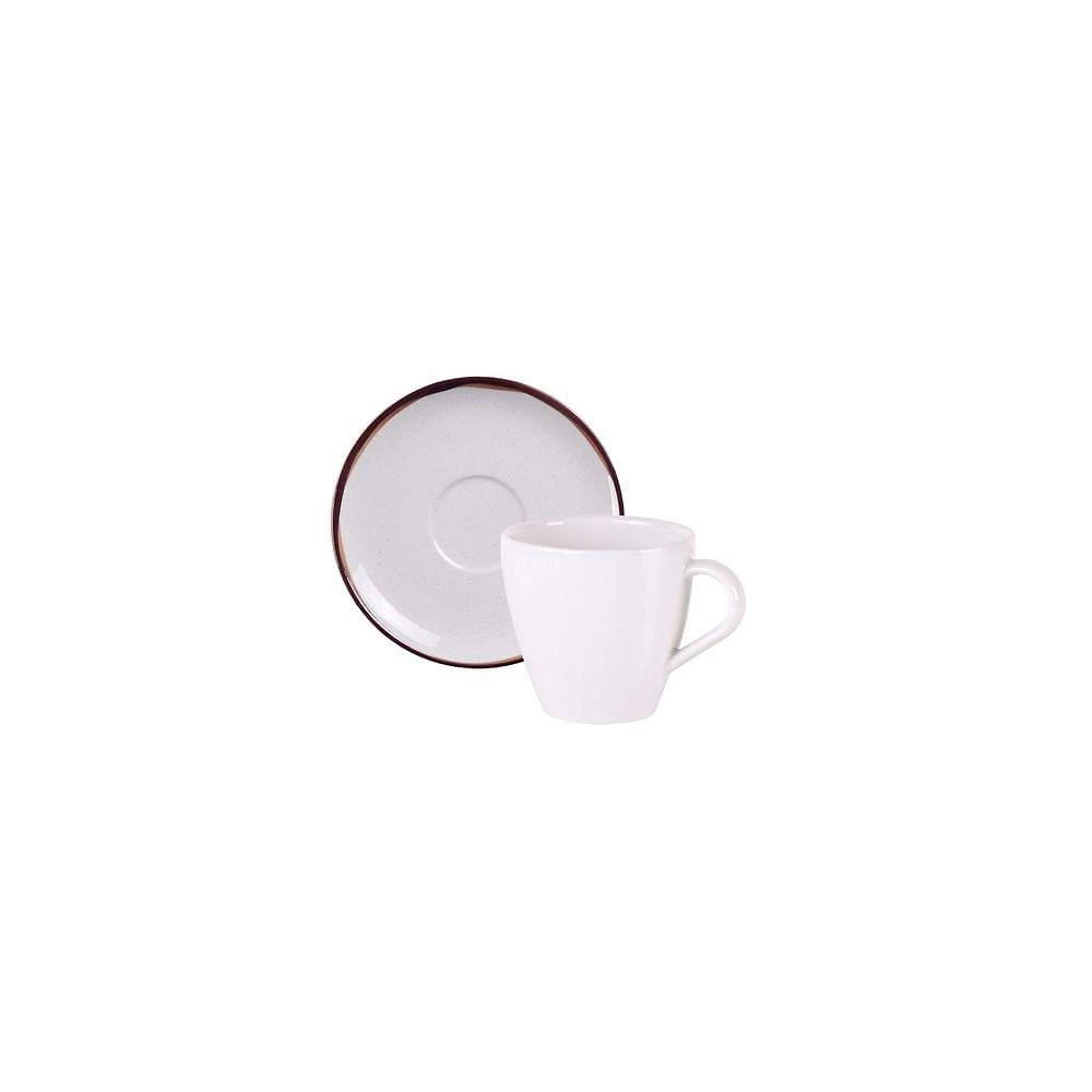Conjunto Xícara Pires Chá Tramontina Canyon Porcelana Decorada 200ml 2 Peças Tramontina