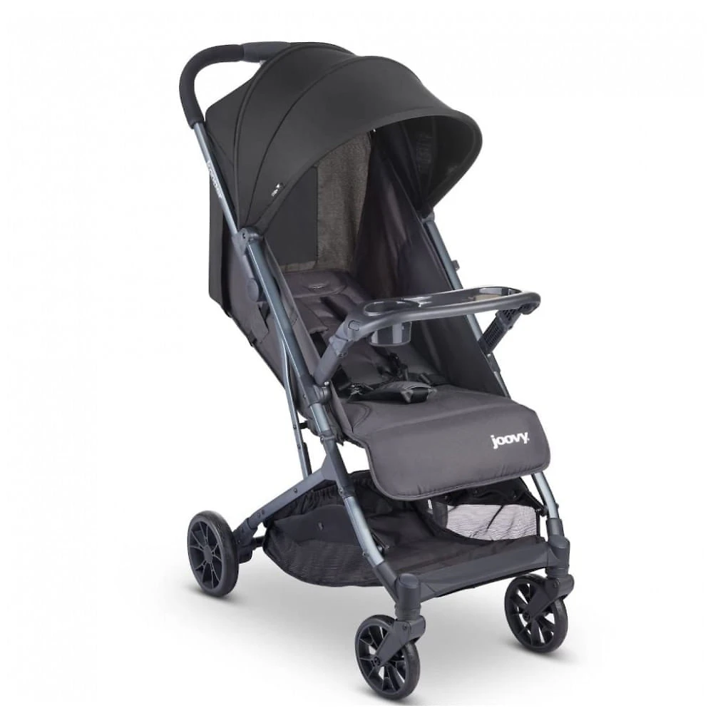 Carrinho de Passeio para 1 Criança Multifuncional com Apoio para os Pés, até 24 kg, Joovy, Preto