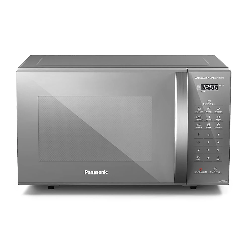 Miniatura Microondas Panasonic Dupla Refeição 27L Prata - ST55LMRU 110v
