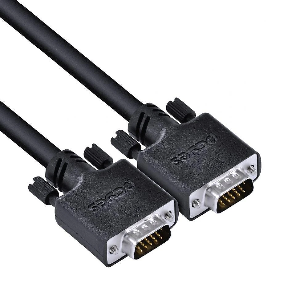 Cabo De Vídeo Vga 3+6 15 Pinos Macho Para Vga 3+6 15 Pinos Macho 28awg Puro Cobre 40 Metros
