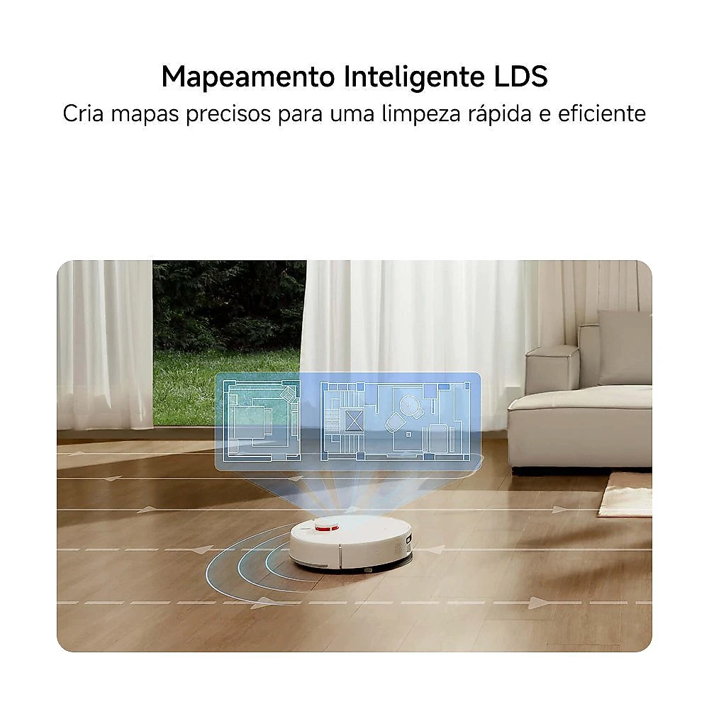 Aspirador de Pó Robô Inteligente H40 Xiaomi com Base de Autolimpeza e Controle por App - XM881BRA 110