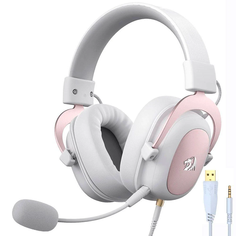 Headset Gamer Redragon H510W Zeus 2 USB Branco