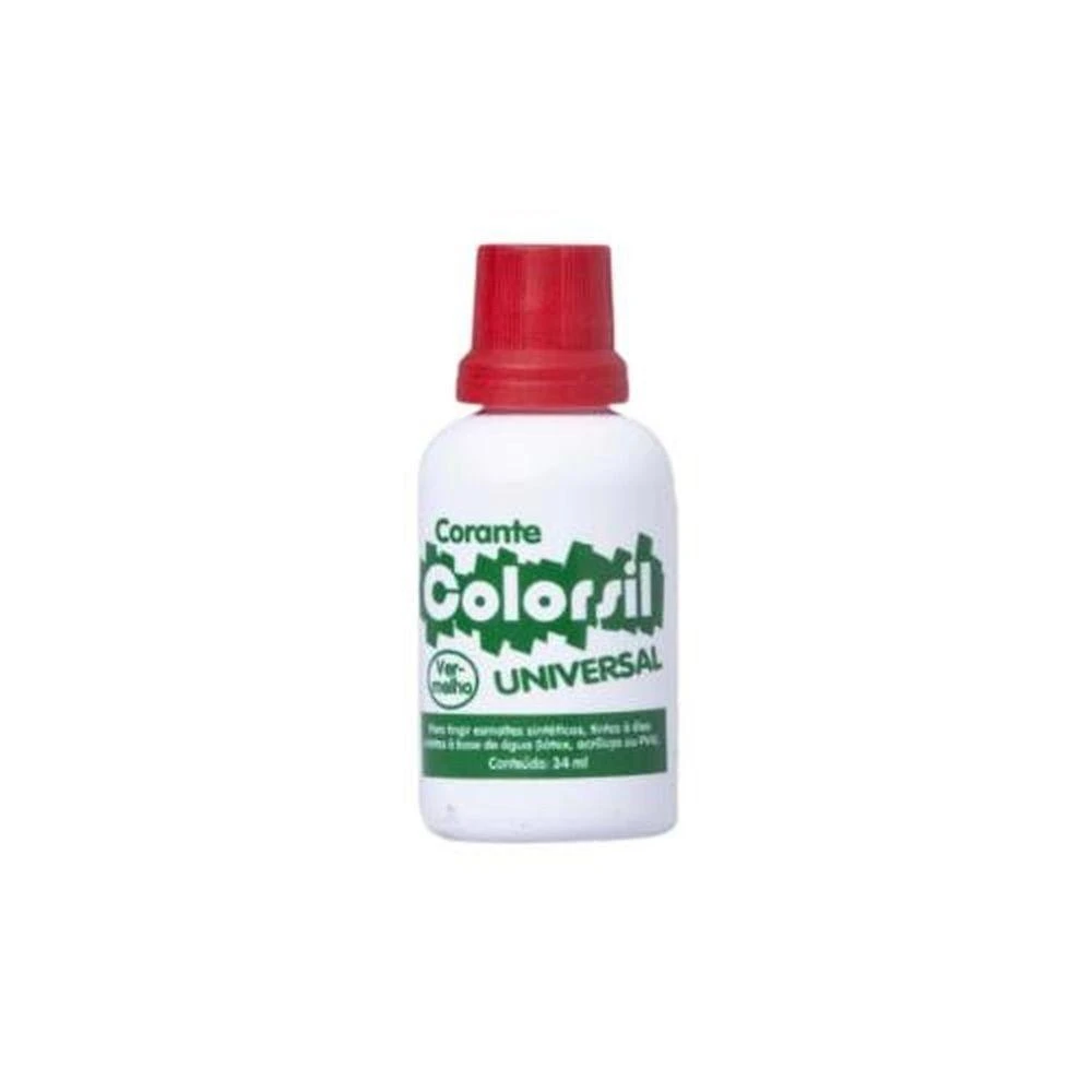 Corante Líquido Universal Vermelho para Uso em Diversos Tipos de Tinta Colorsil