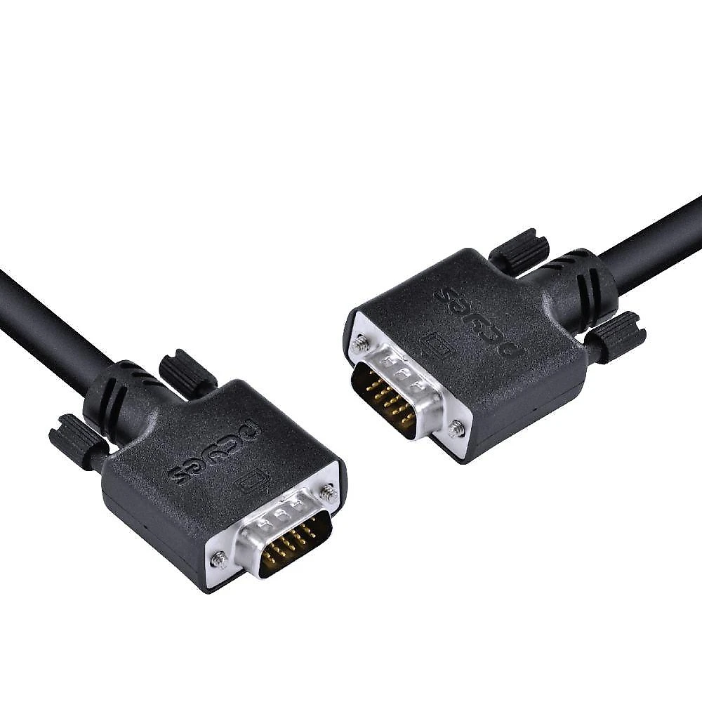 Cabo De Vídeo Vga 3+6 15 Pinos Macho Para Vga 3+6 15 Pinos Macho 28awg Puro Cobre 30 Metros