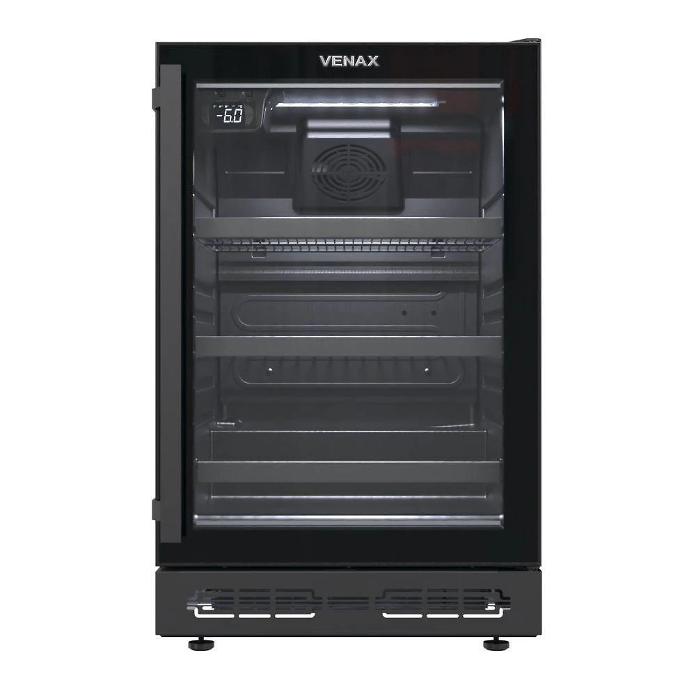 Cervejeira Venax Top Light In 100 82L Com Opção De Embutir 34 Garrafas Preto Fosco 127V