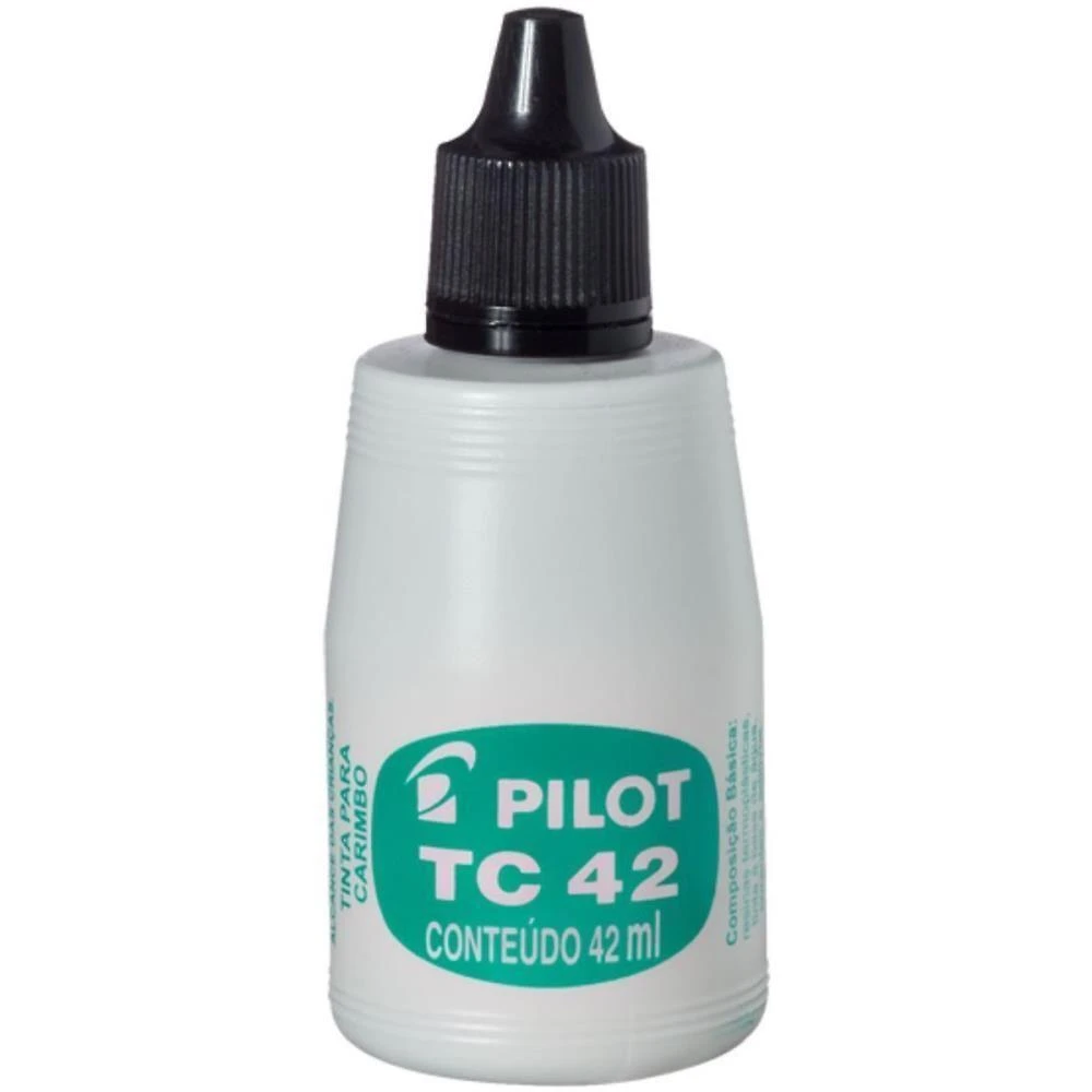Tinta para Carimbo Pilot 42ML Preto 12 Unidades