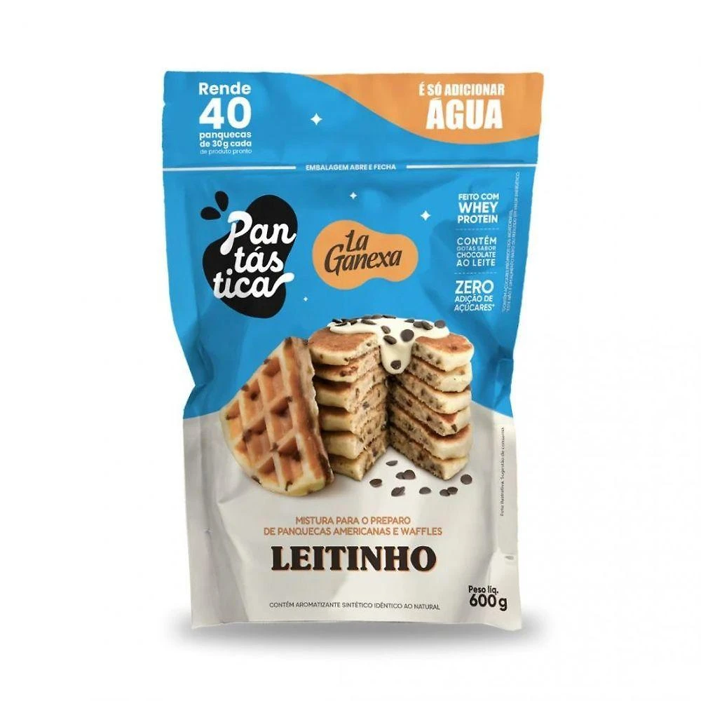 Mistura em Pó para Panquecas Pantástica Refil Leitinho 600G La Ganexa