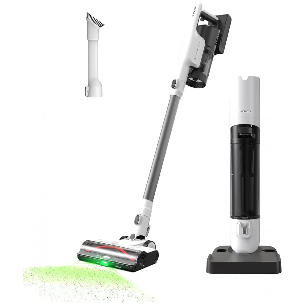 Aspirador Sem Fio Tineco Pure ONE Station 5 Branco 175W ZeroTangle iLoop Autolimpeza 70 Minutos Pure ONE Station 5 25.