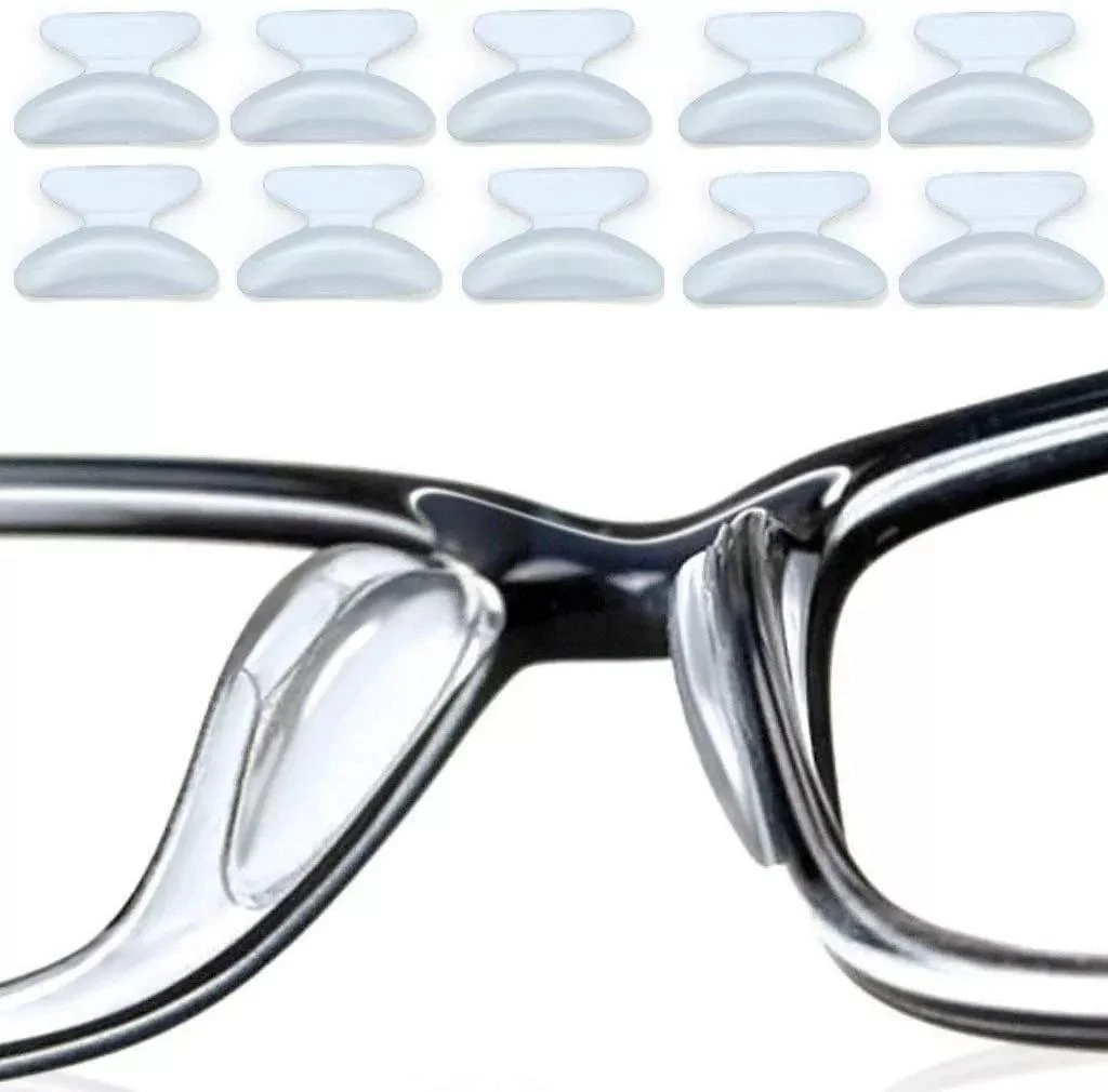Miniatura Plaqueta Silicone Acetato Óculos Preta Lua 3,5mm