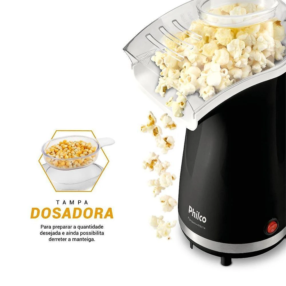 Pipoqueira Elétrica Sem Óleo Philco 1200W PPIE01A 220V