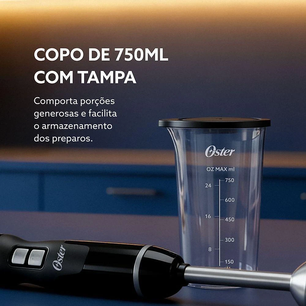 Mixer Multifuncional 3 Em 1 Black Oster 220V