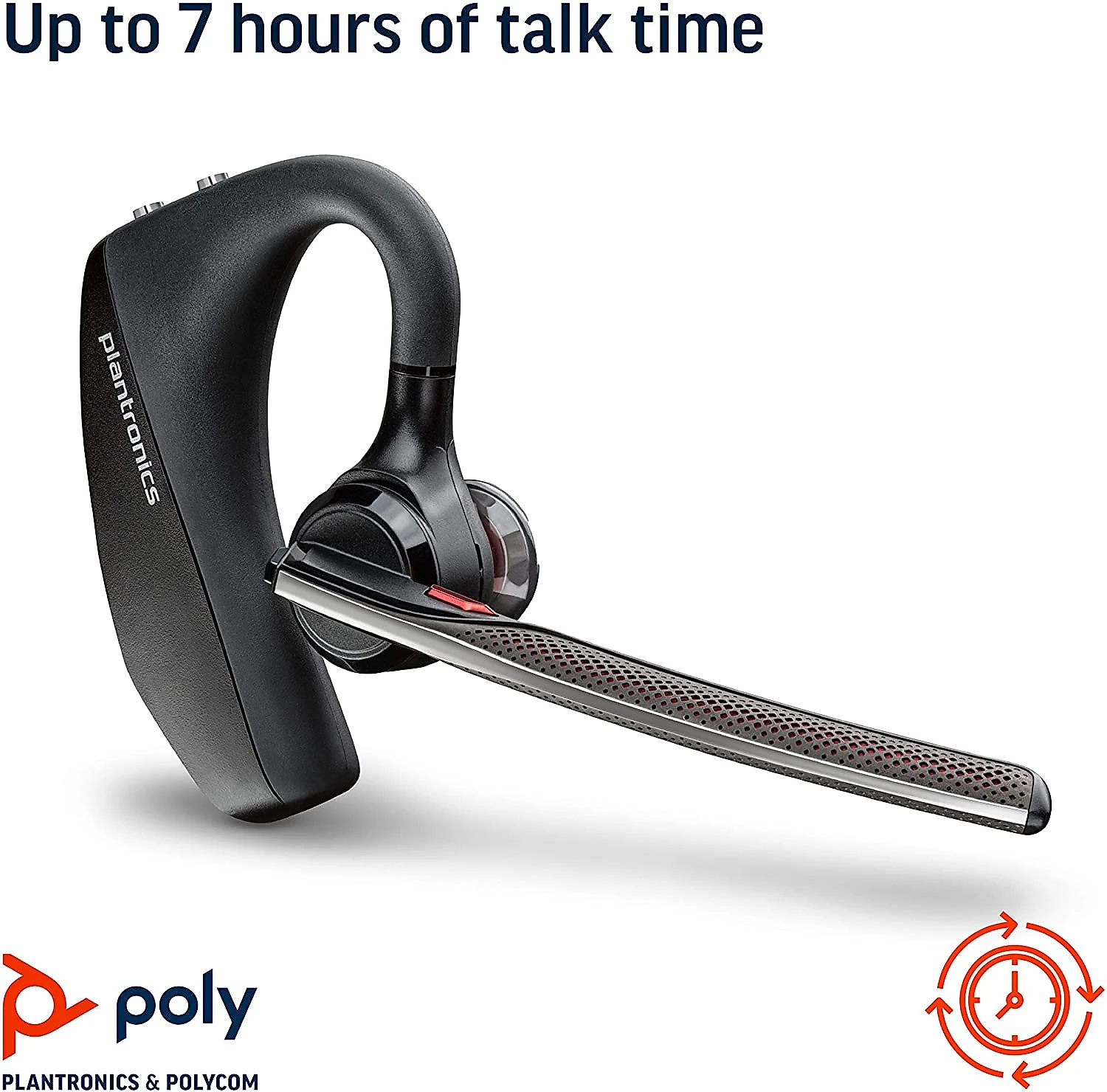Poly Voyager 5200 Fone de Ouvido Bluetooth sem Fio com Microfone e Zero Ruído