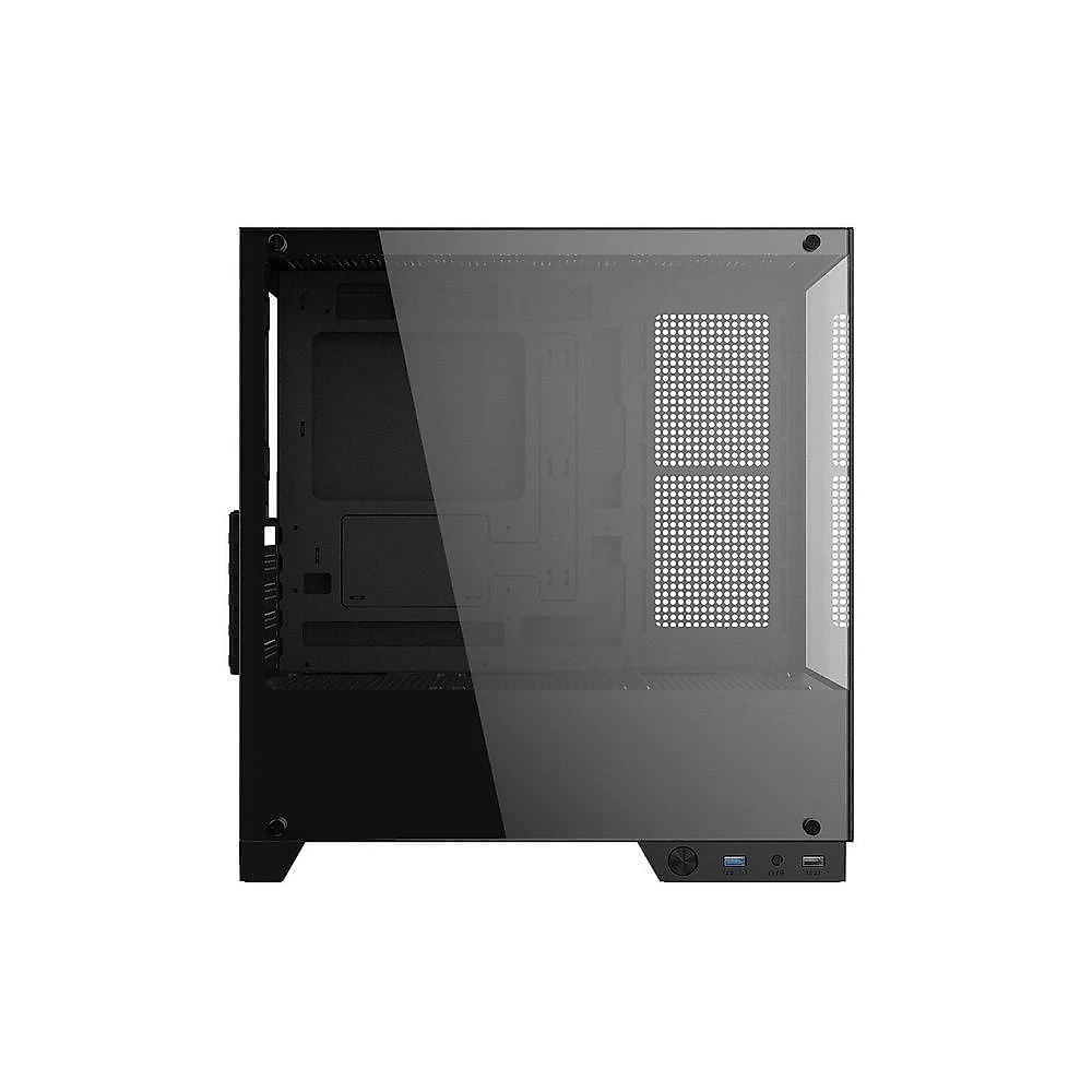 Gabinete Gamer Twr Black Vulcan Mid Tower Mini ITX Vidro Temperado com Painel Lateral Transparente