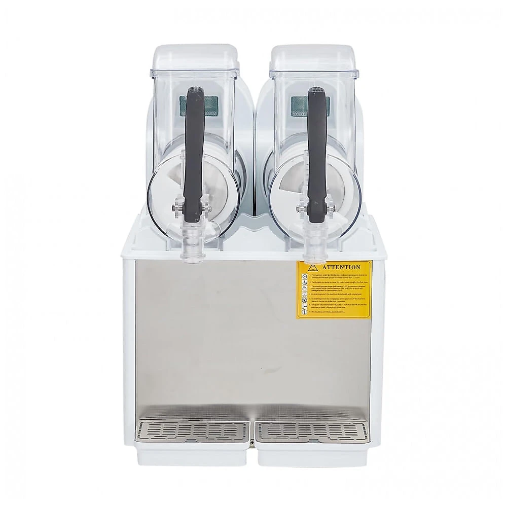 Máquina de Slush Raspadinha SierraSquad 8L Duplo Tanque Comercial Auto Limpeza Inox 240V