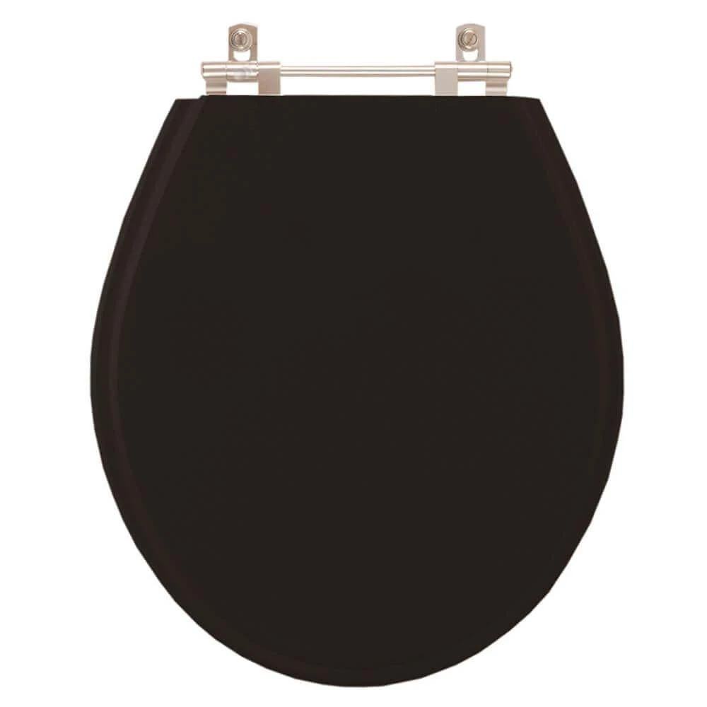 Assento Sanitario Poliester Ravena Preto Para Vaso Deca