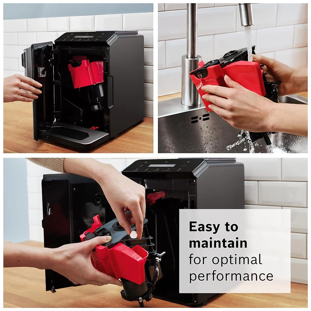 Máquina de Café Expresso Automática com Moedor de Cerâmica, Painel de Controle LCD e Touch, 110V, Bosch TIU20307 sér...