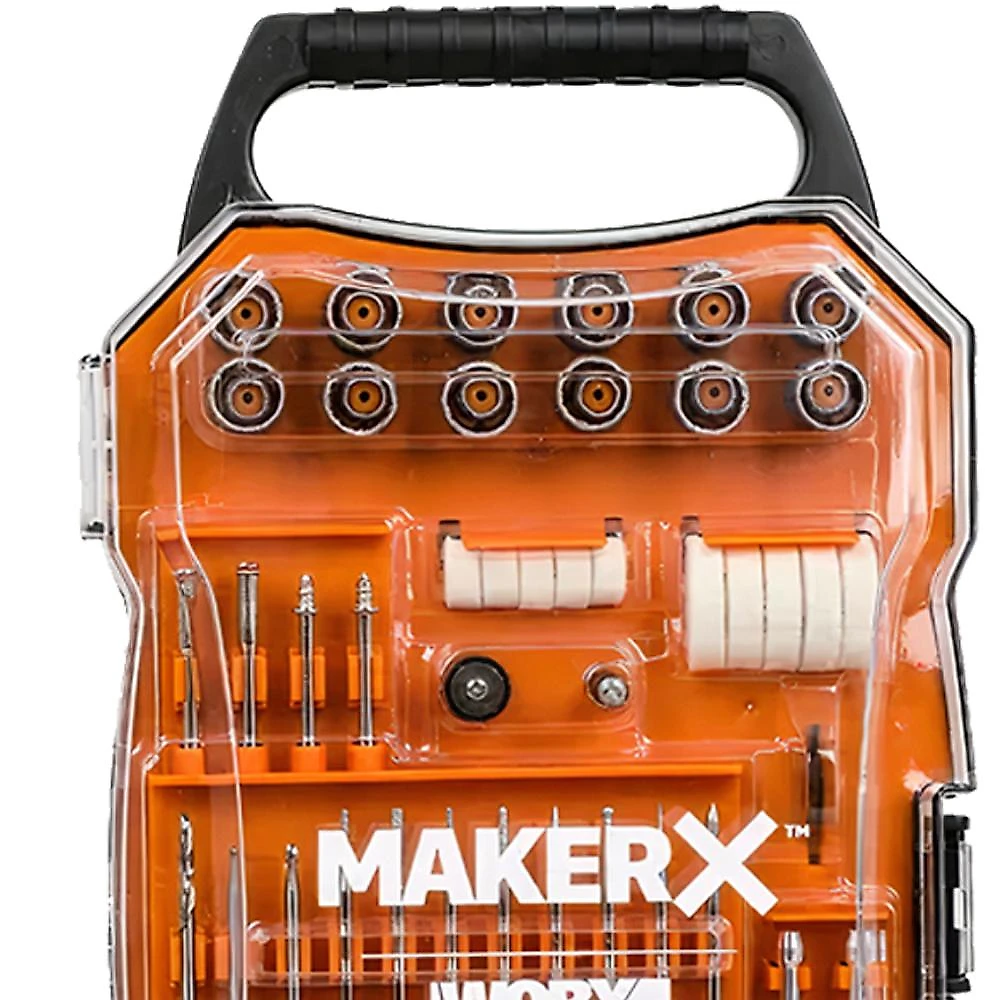 Kit de Acessórios para Mini Retífica WORX com 201 Peças MAKER X WA7208 WORX