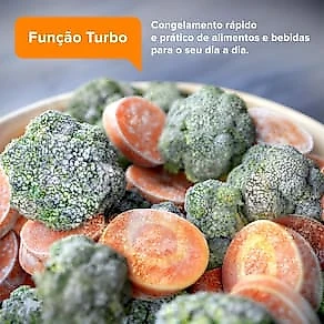 Geladeira Continental TC45S Frost Free Duplex 400L Inox Look Econômica Espaçosa Controle Eletrônico 110V