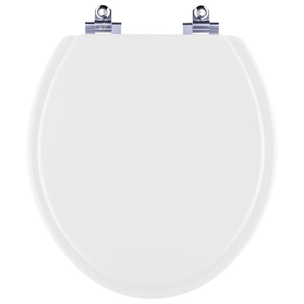 Assento Sanitário Vila Real Alongado Plástico Parafusado Fechamento Suave Branco Pontto Lavabo