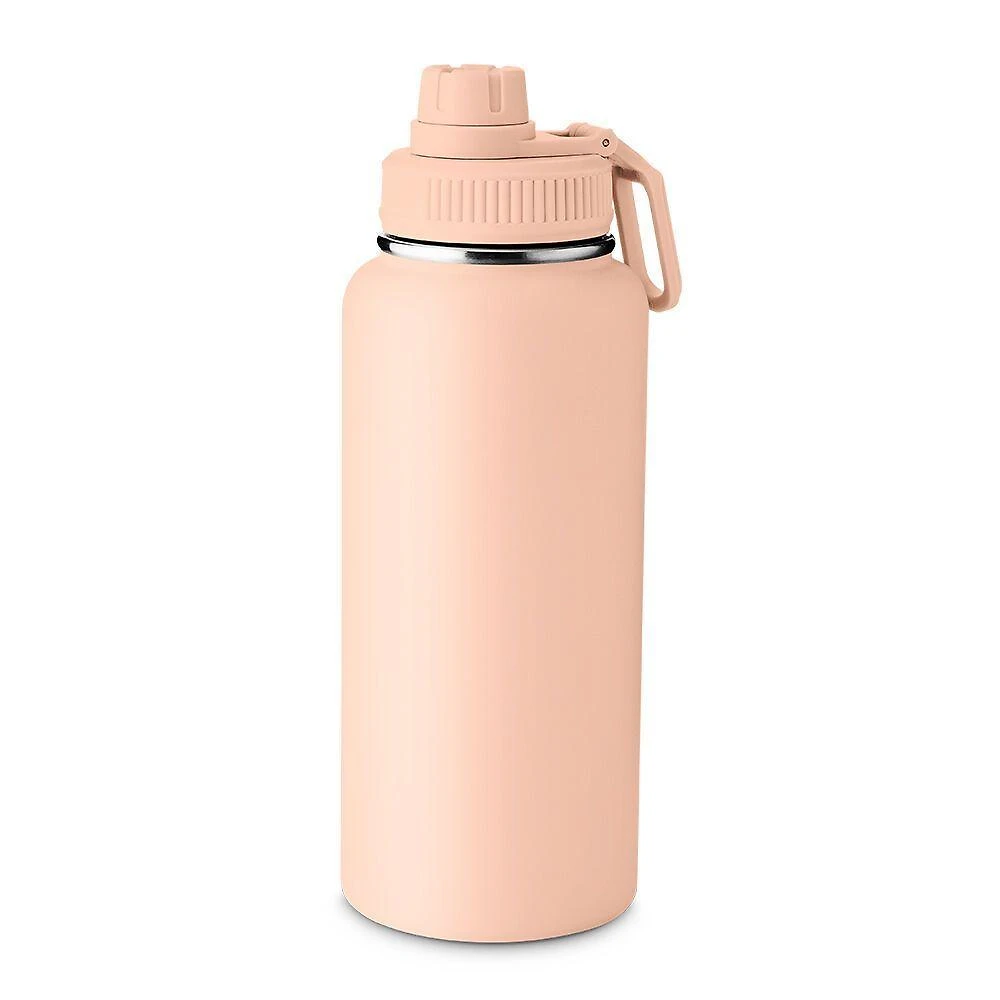 Garrafa Térmica com Alça e Bico 960ML Parede Dupla Aço Inox Pêssego
