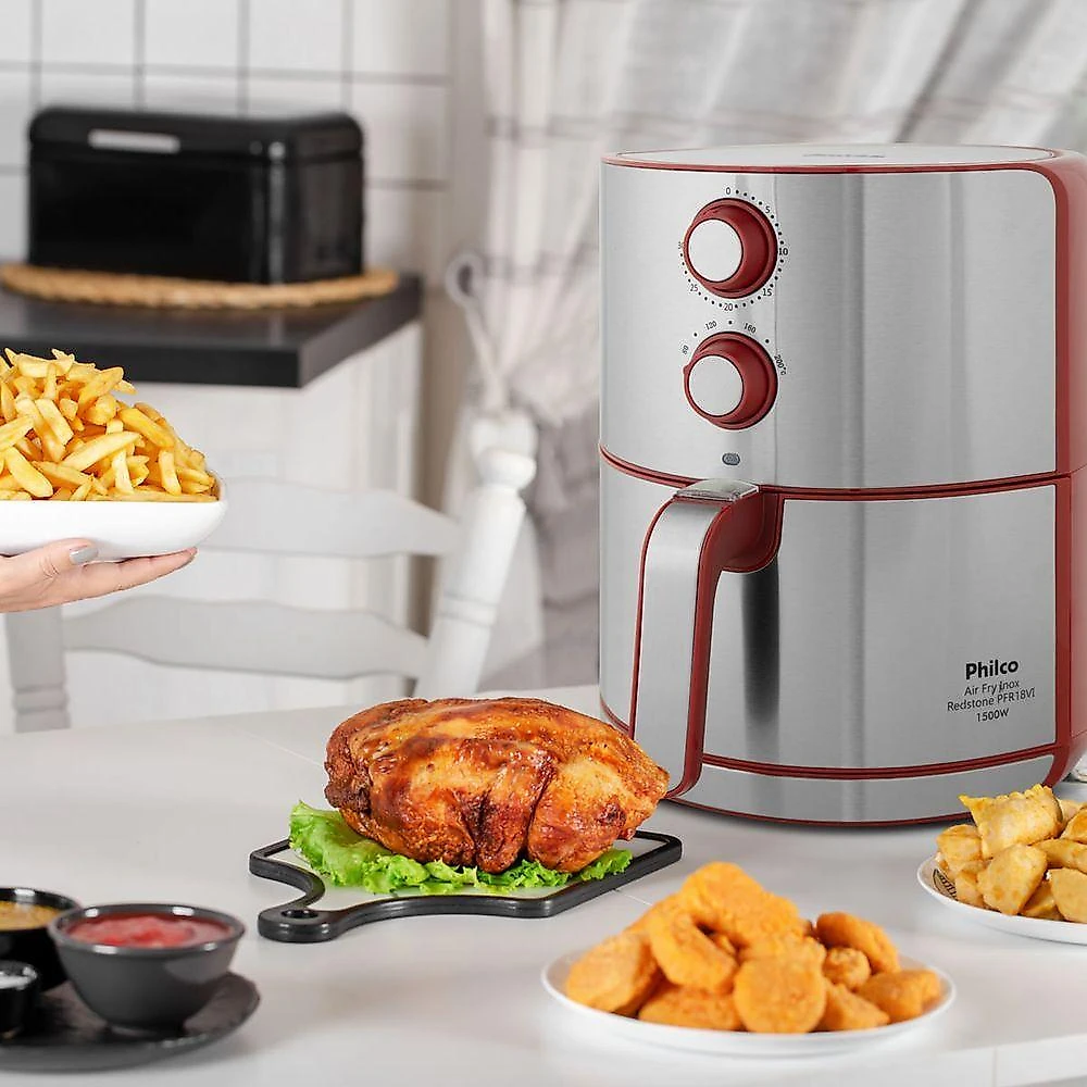 Air Fryer Philco 4,6L Inox 1500W Redstone PFR18VI 220V
